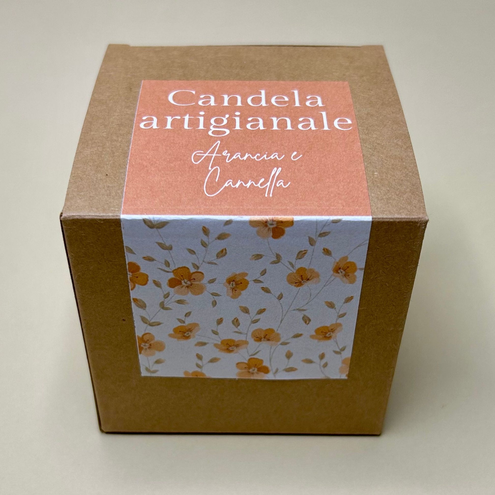 Candela Cera di Soia Arancia e Cannella