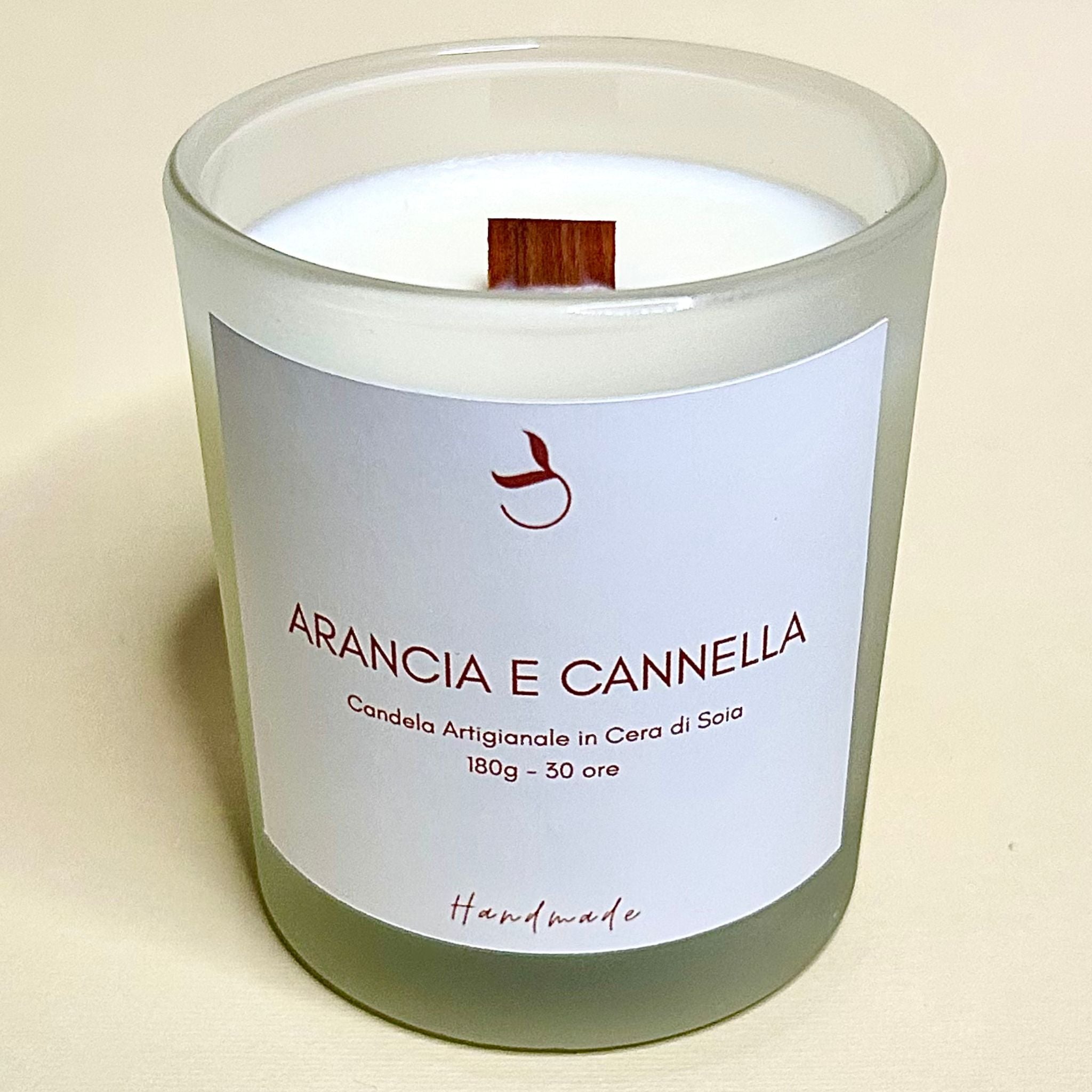 Candela Cera di Soia Arancia e Cannella