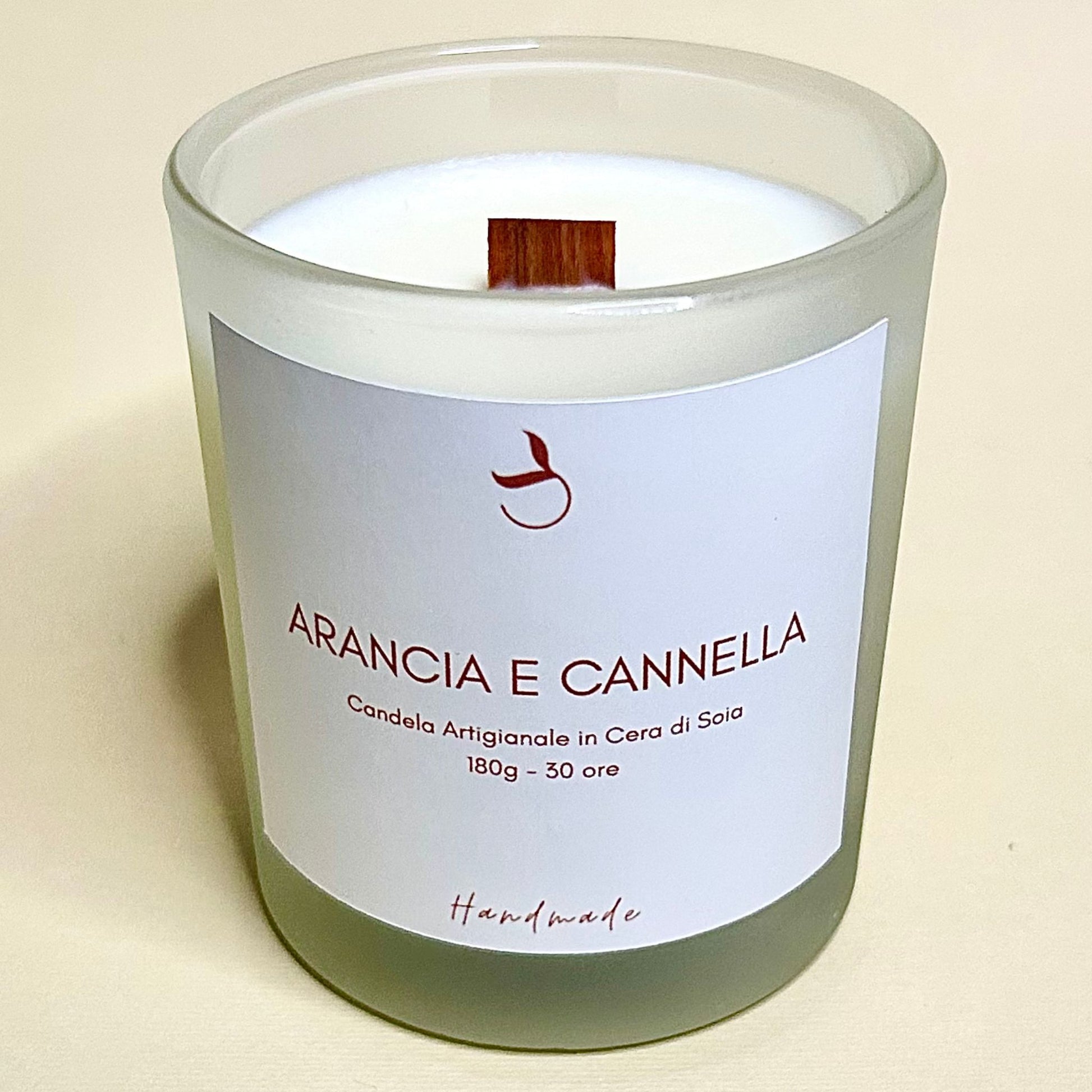 Candela Cera di Soia Arancia e Cannella