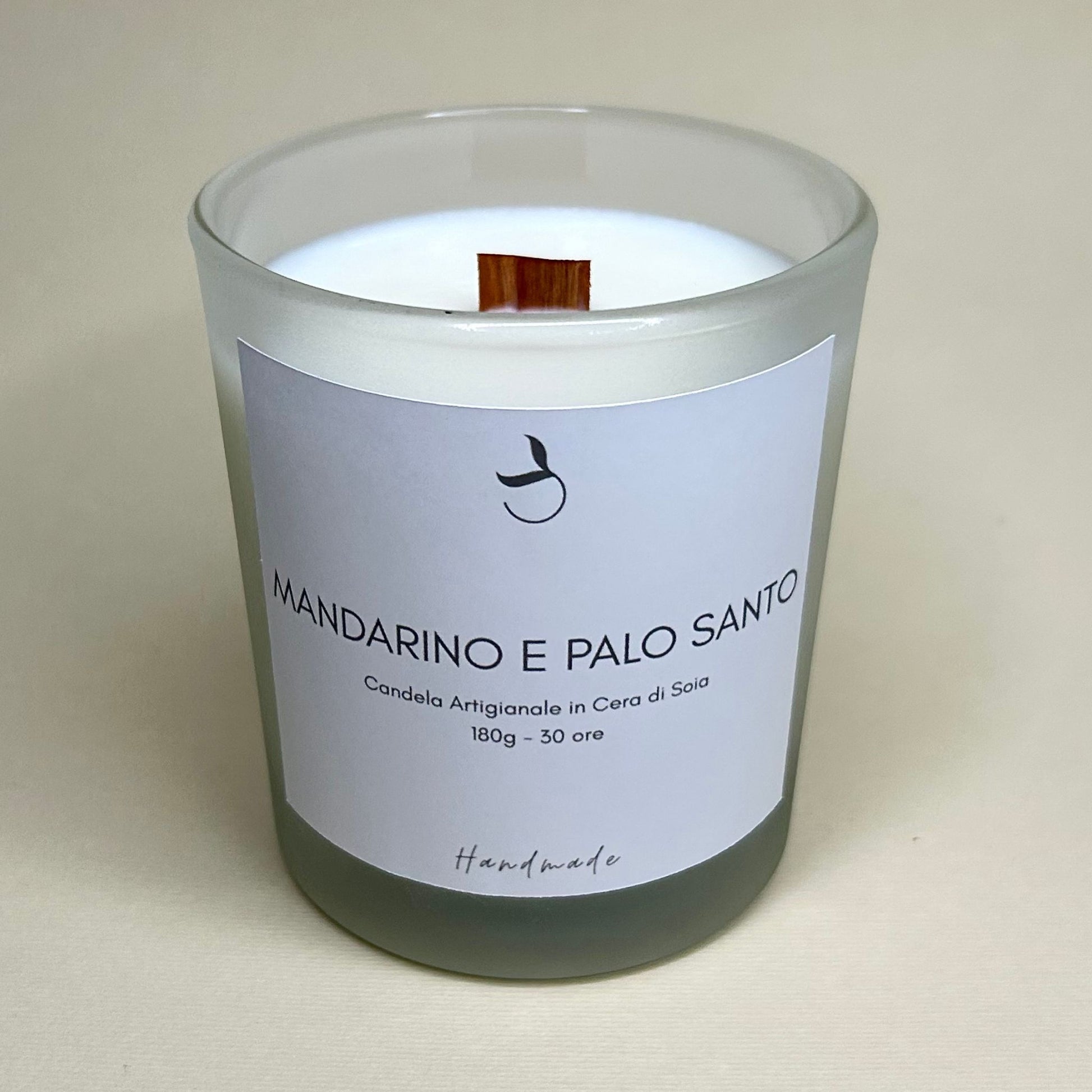 Candela Cera di Soia Palo Santo e Mandarino