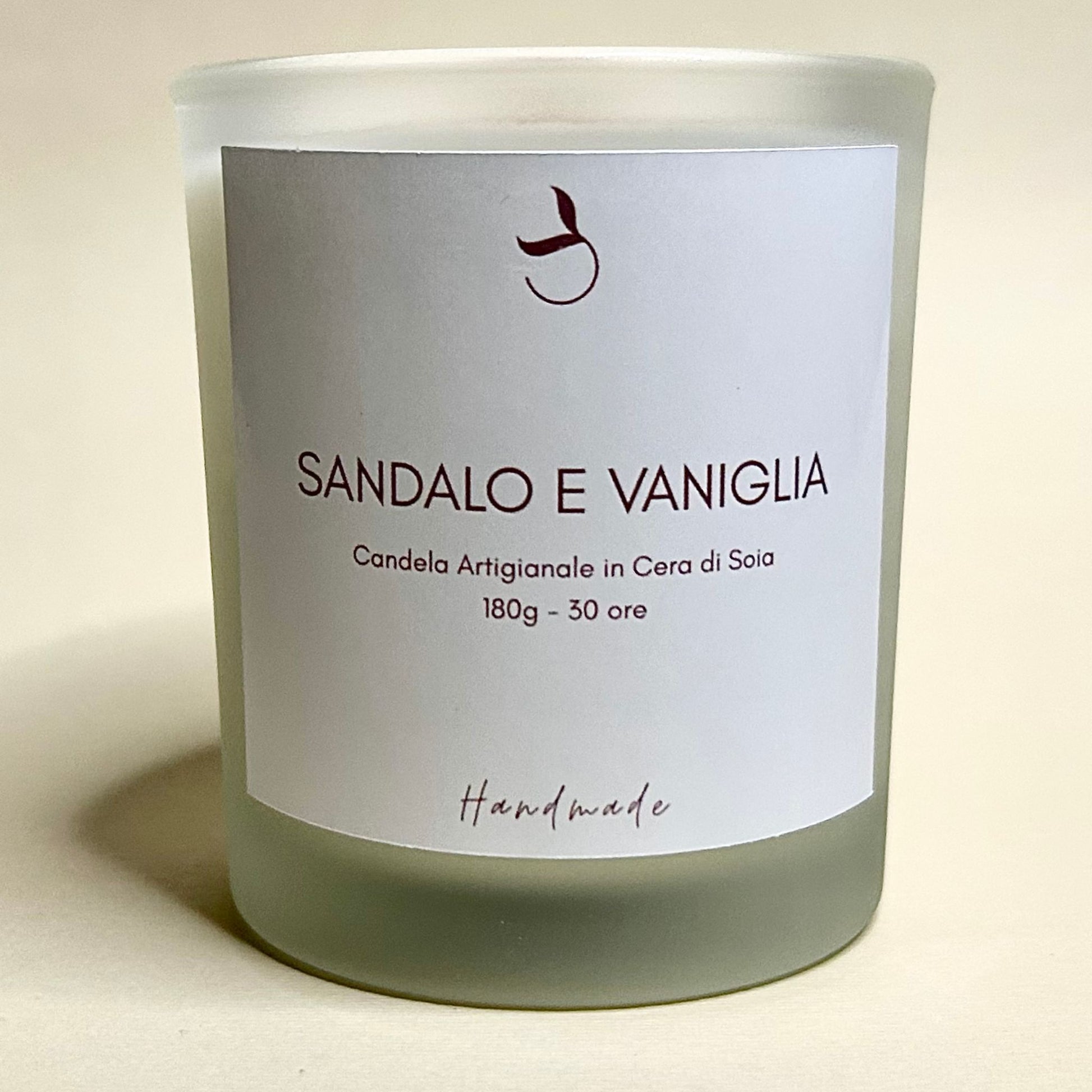 Candela Cera di Soia Sandalo e Vaniglia