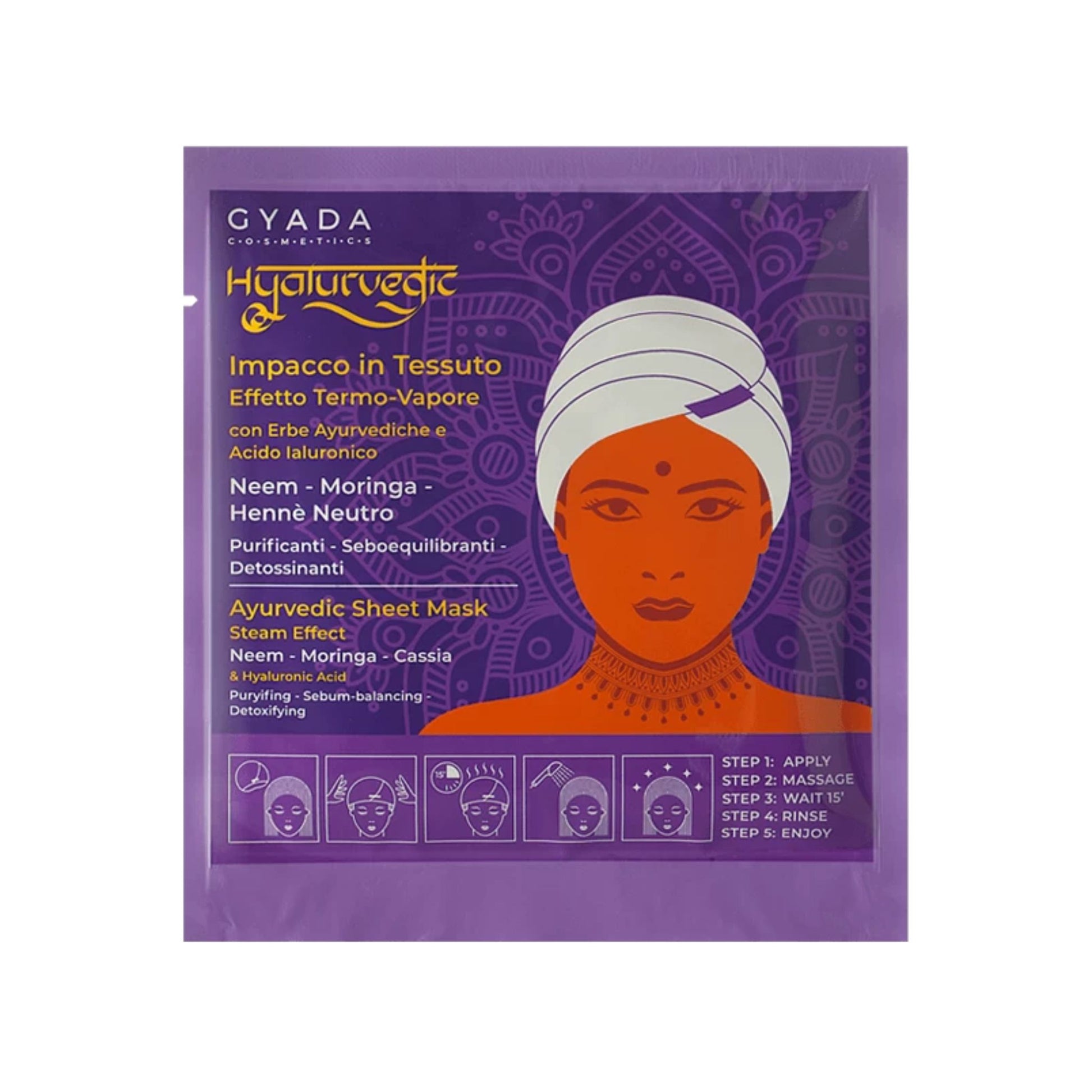 Impacco Ayurvedico Purificante in cuffia