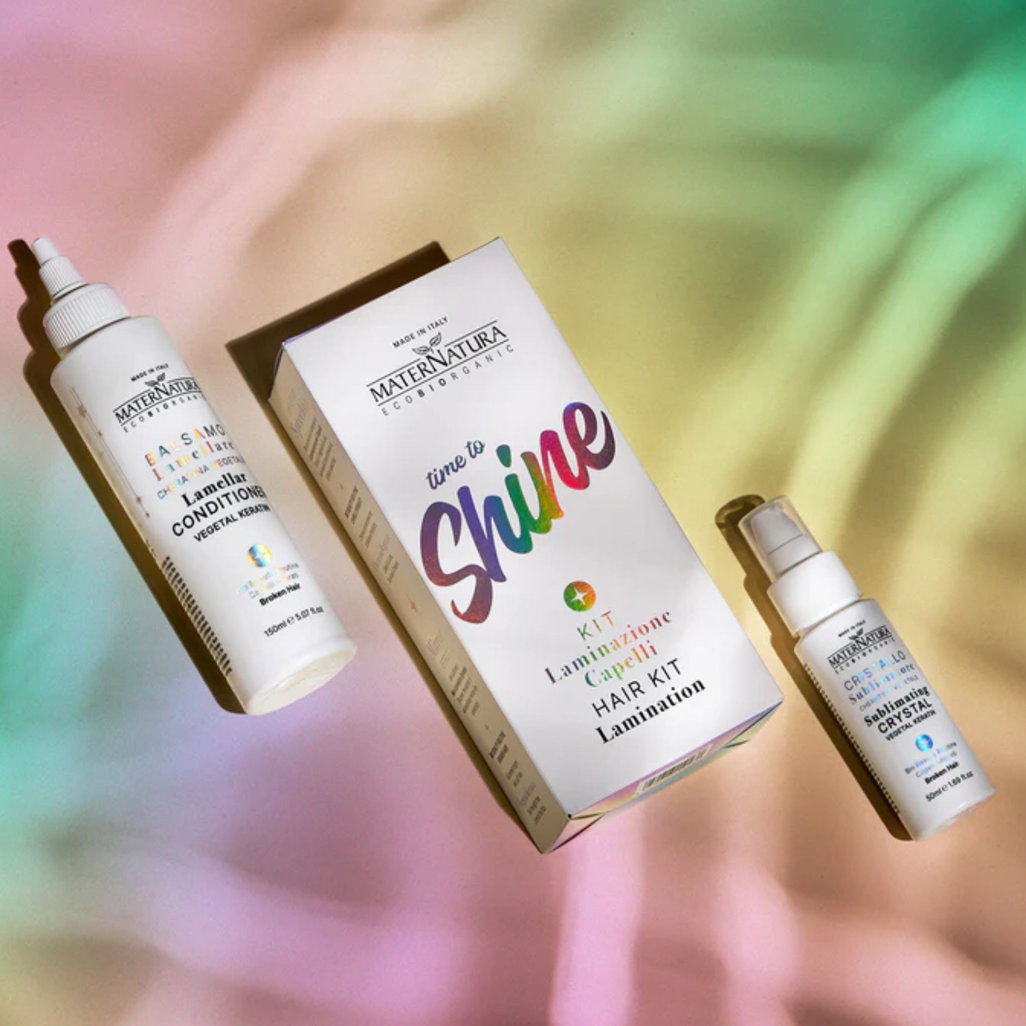 Kit Laminazione capelli per capelli sfibrati con cheratina vegetale