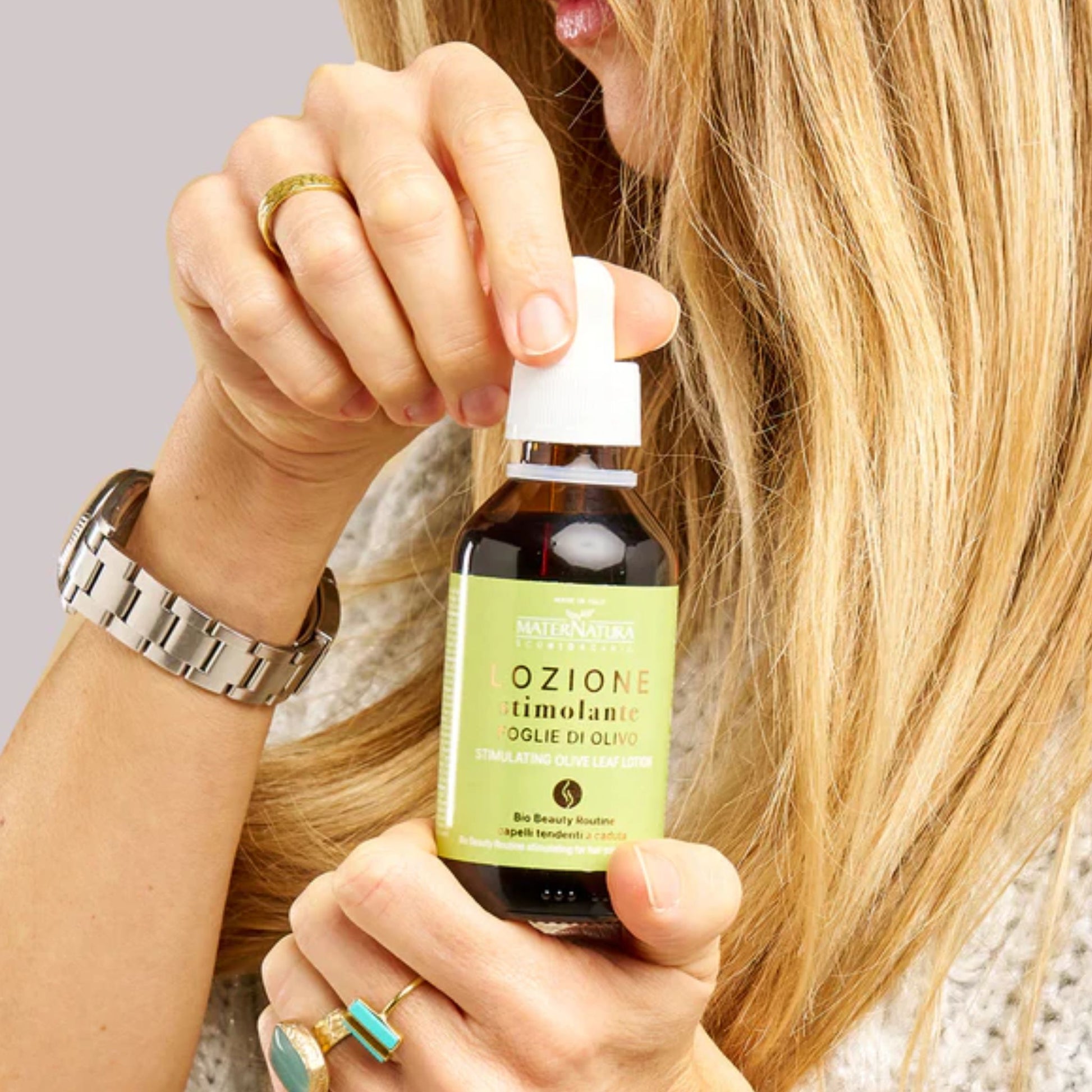 Lozione Stimolante Capelli Tendenti alla Caduta alle Foglie di Olivo