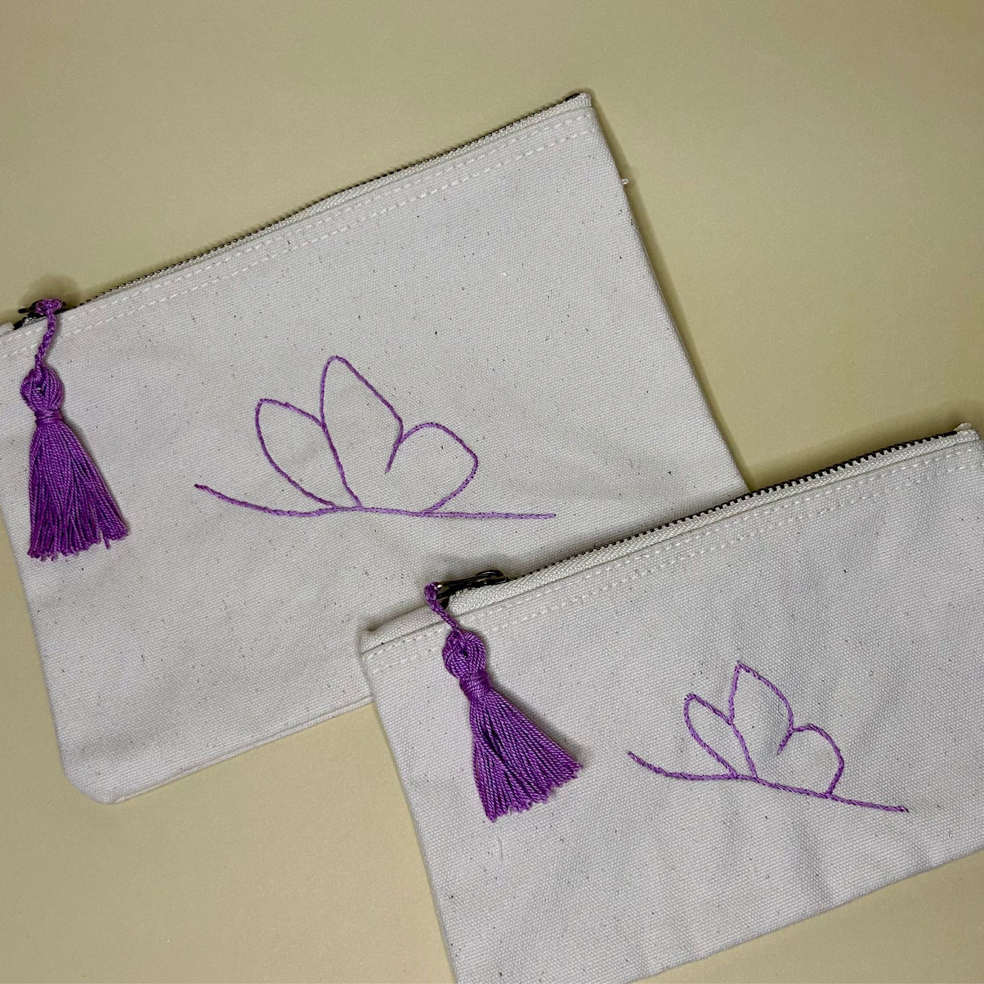 Pochette farfalla glicine dimensioni