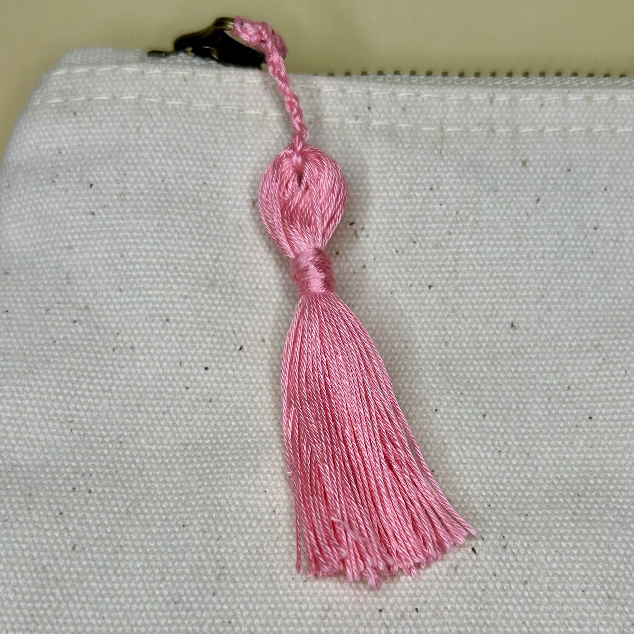 Pochette ricamata cuore rosa