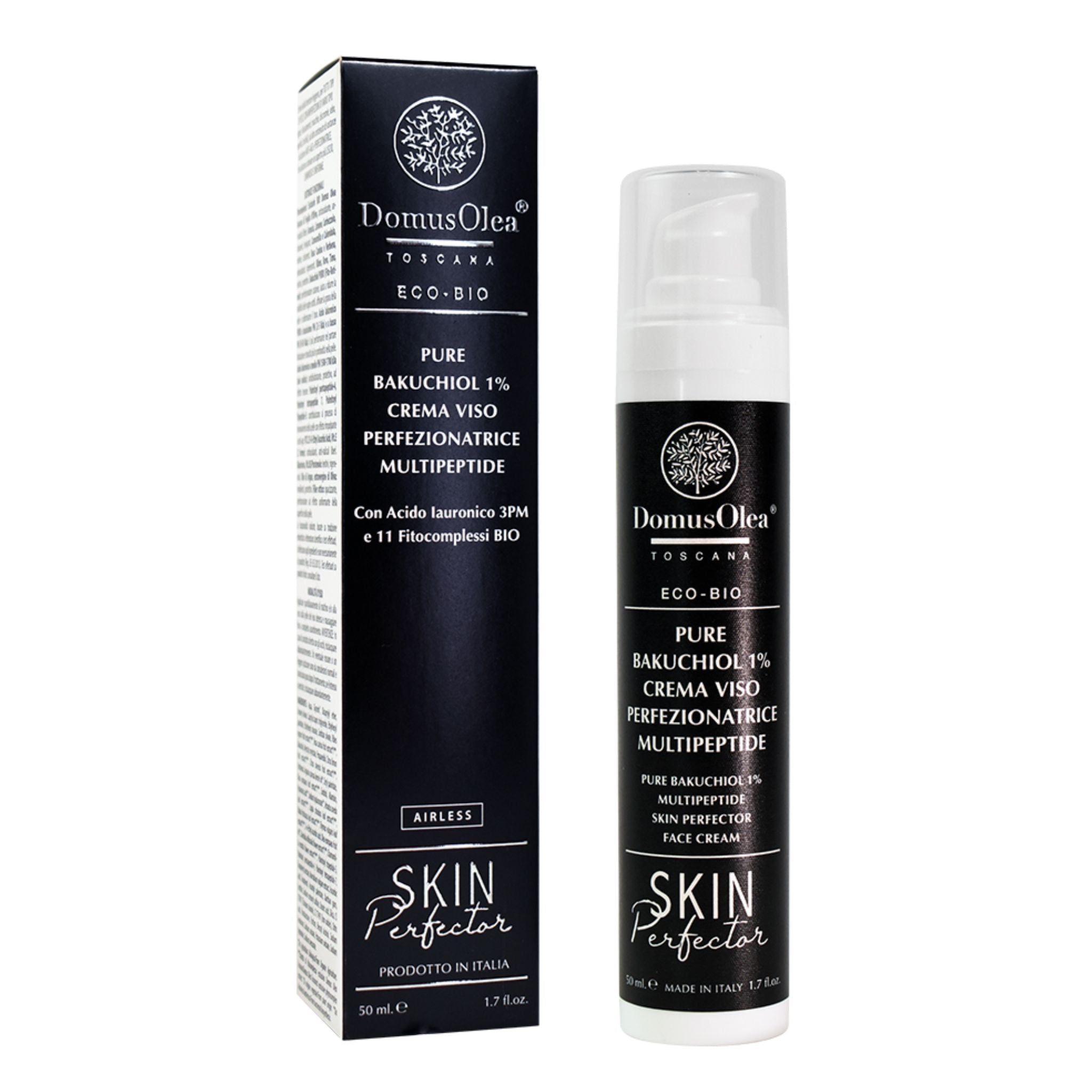 Pure Bakuchiol 1% Crema Viso Perfezionatrice Multipeptide