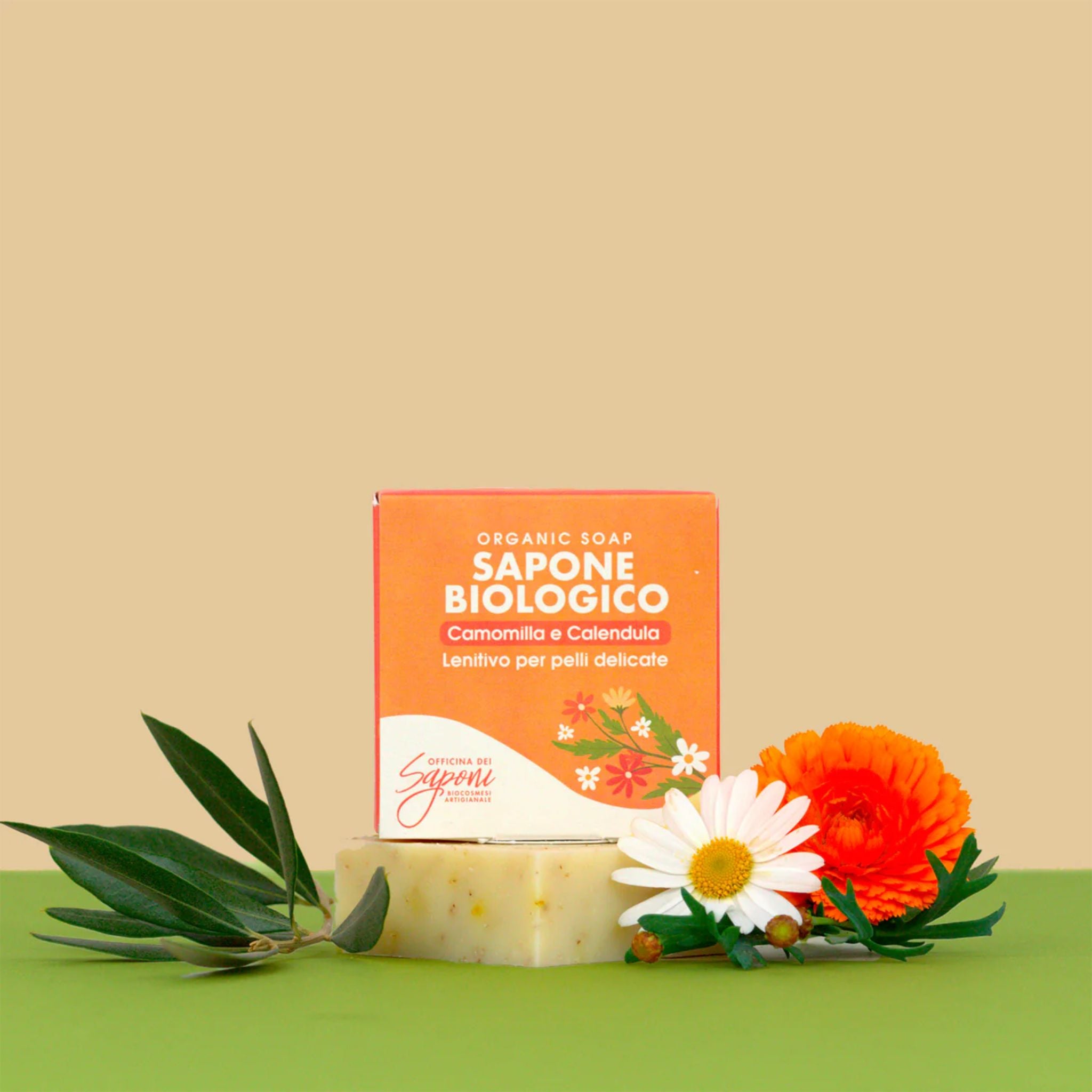 Sapone Biologico Camomilla e Calendula