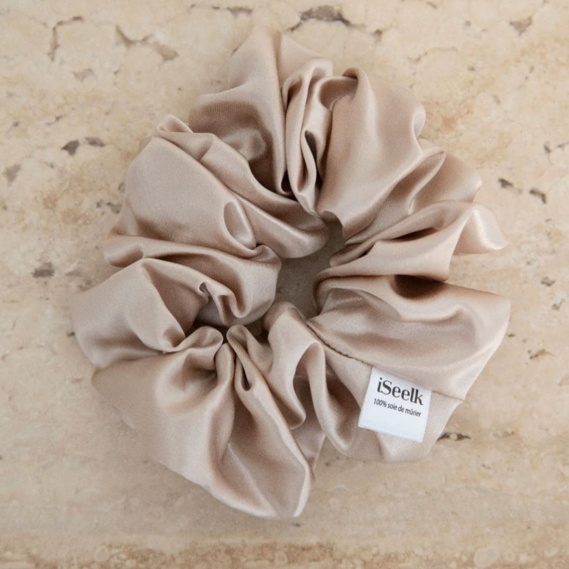 Scrunchies Seta champagne