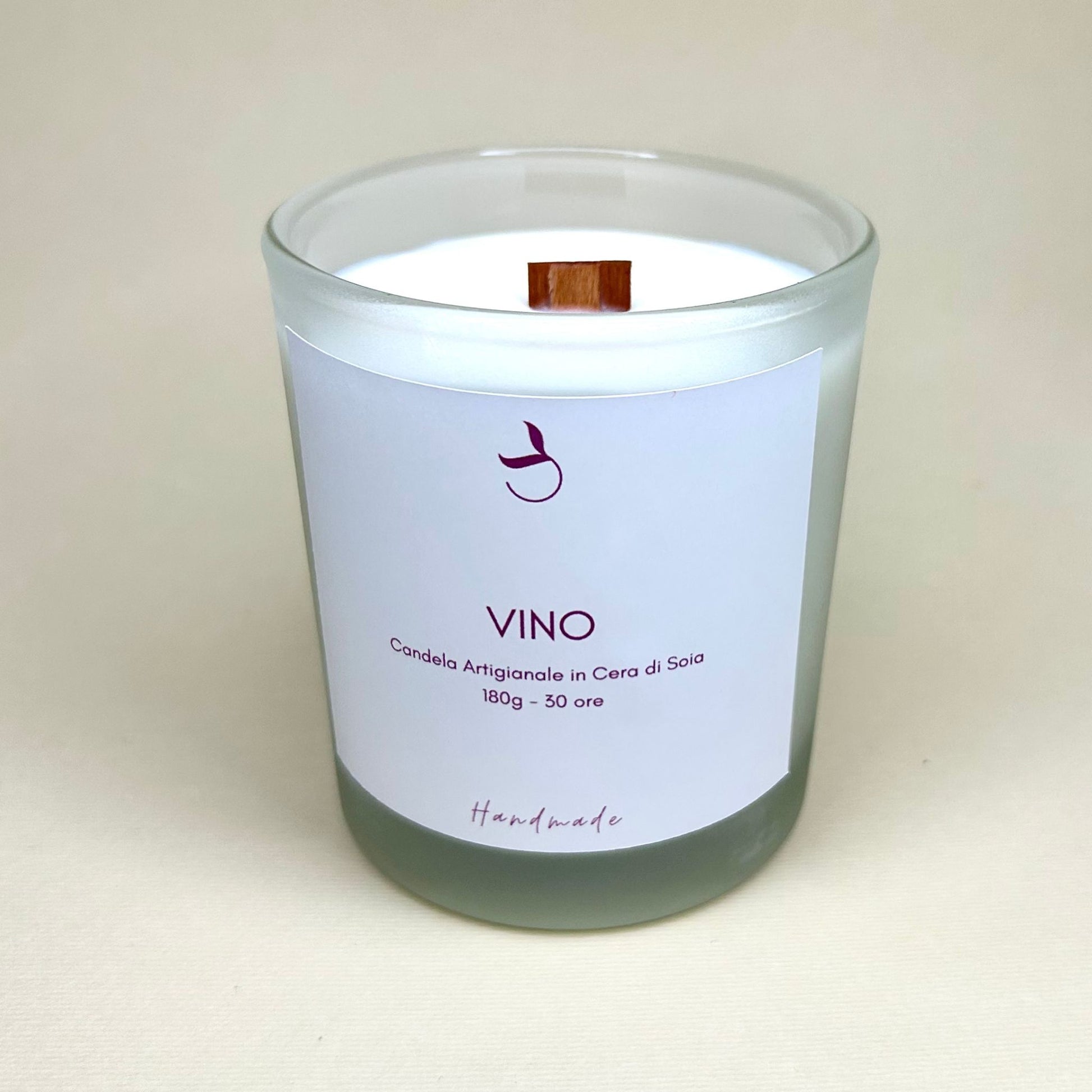 Candela Cera di Soia Vino