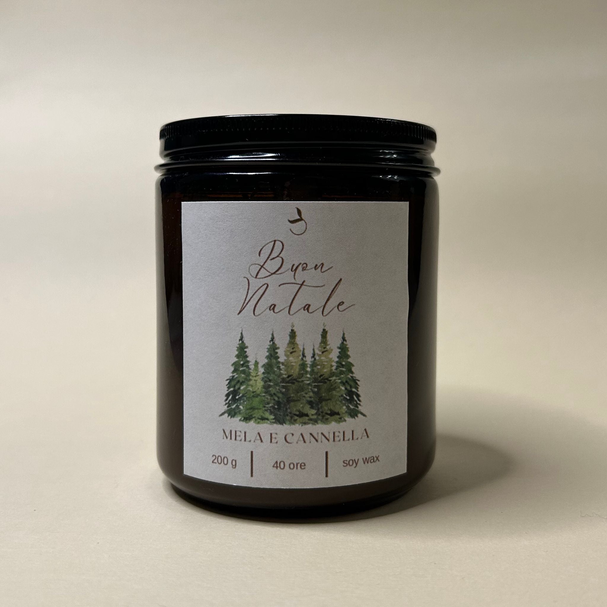 Candela di Natale Mela e Cannella