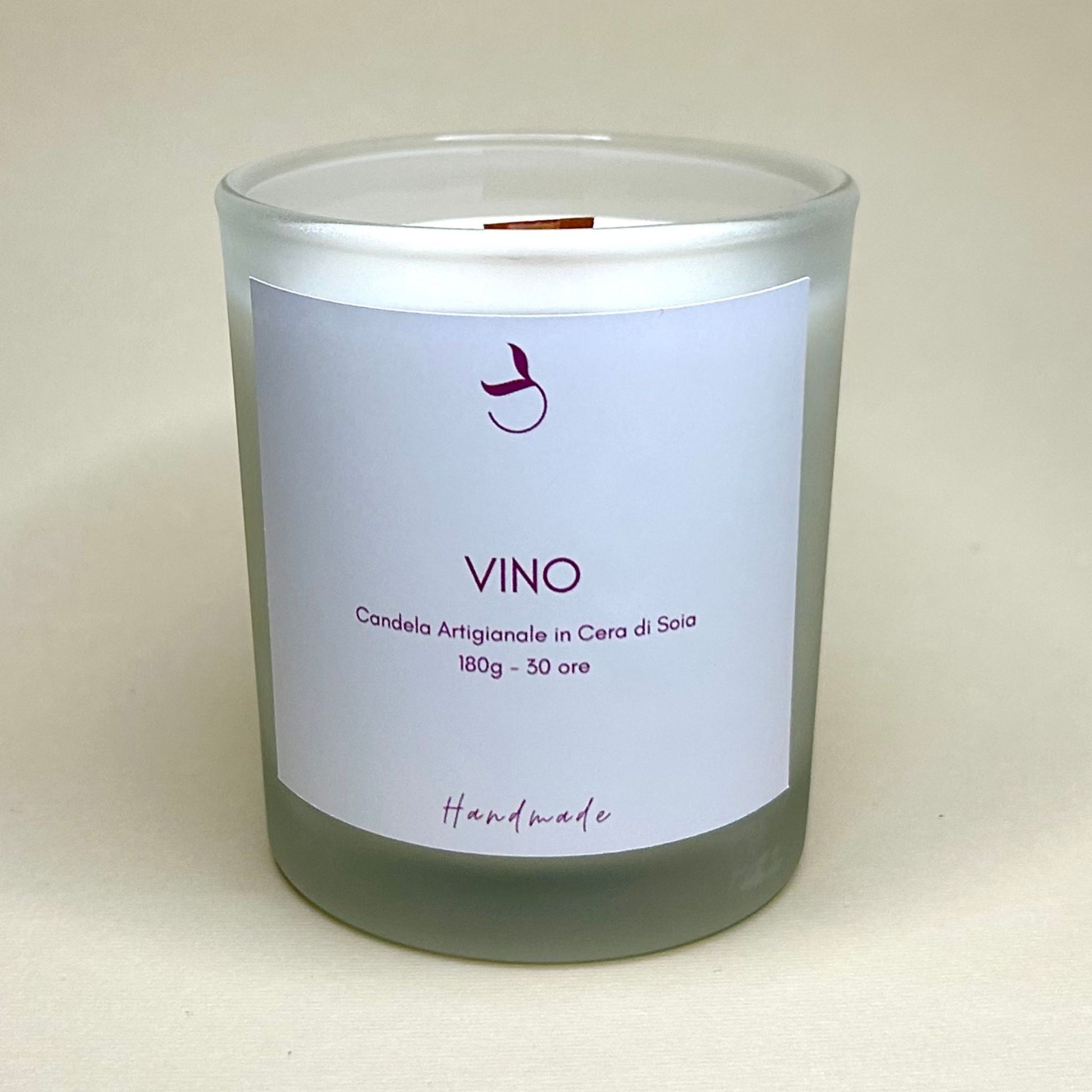 Candela Cera di Soia Vino