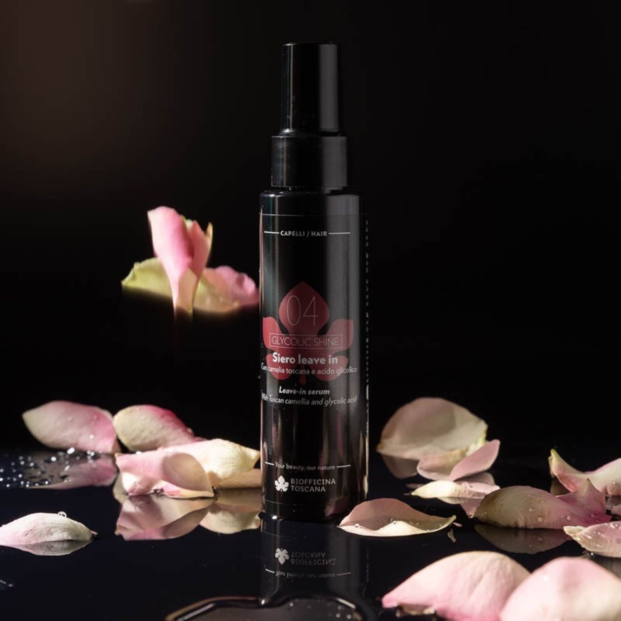 Glycolic shine siero leave in