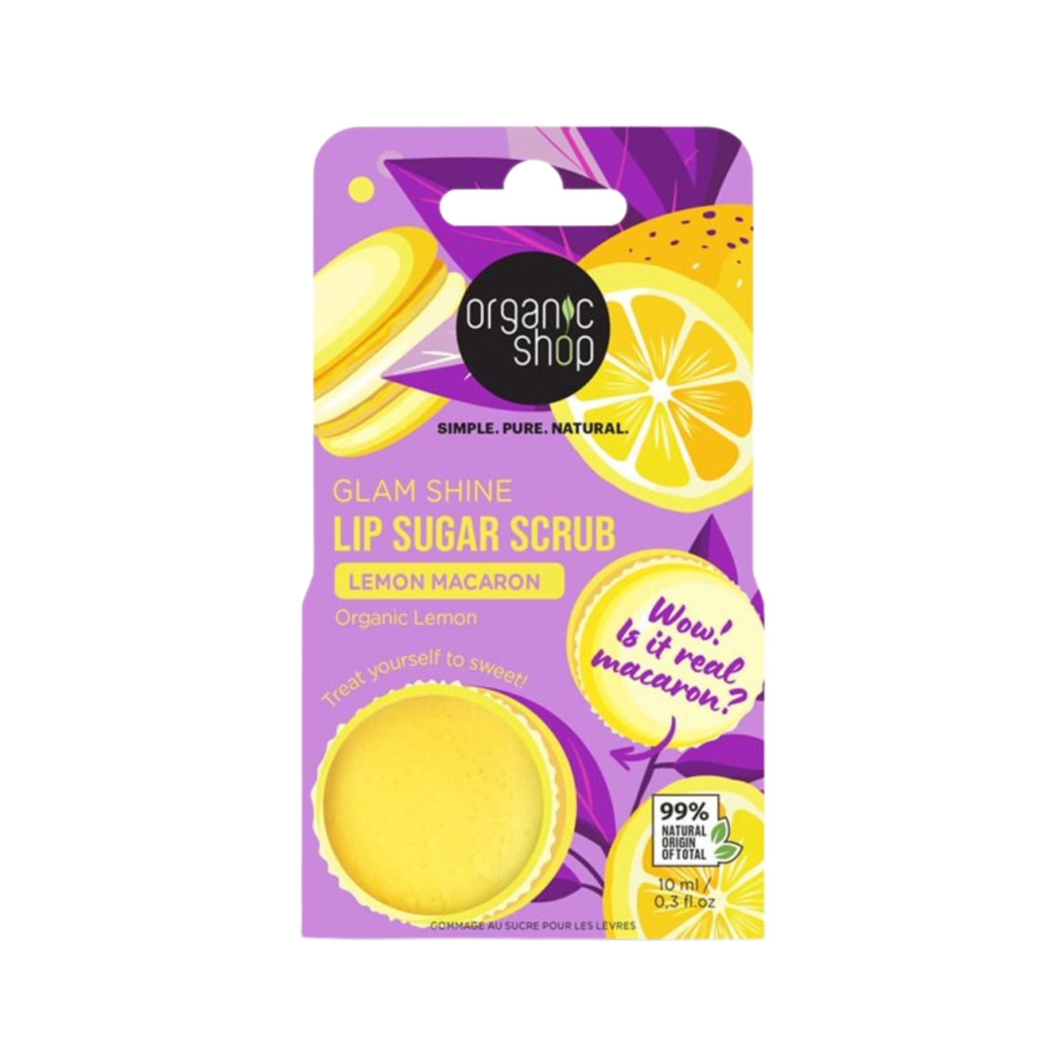 LEMON MACARON LIP SUGAR SCRUB