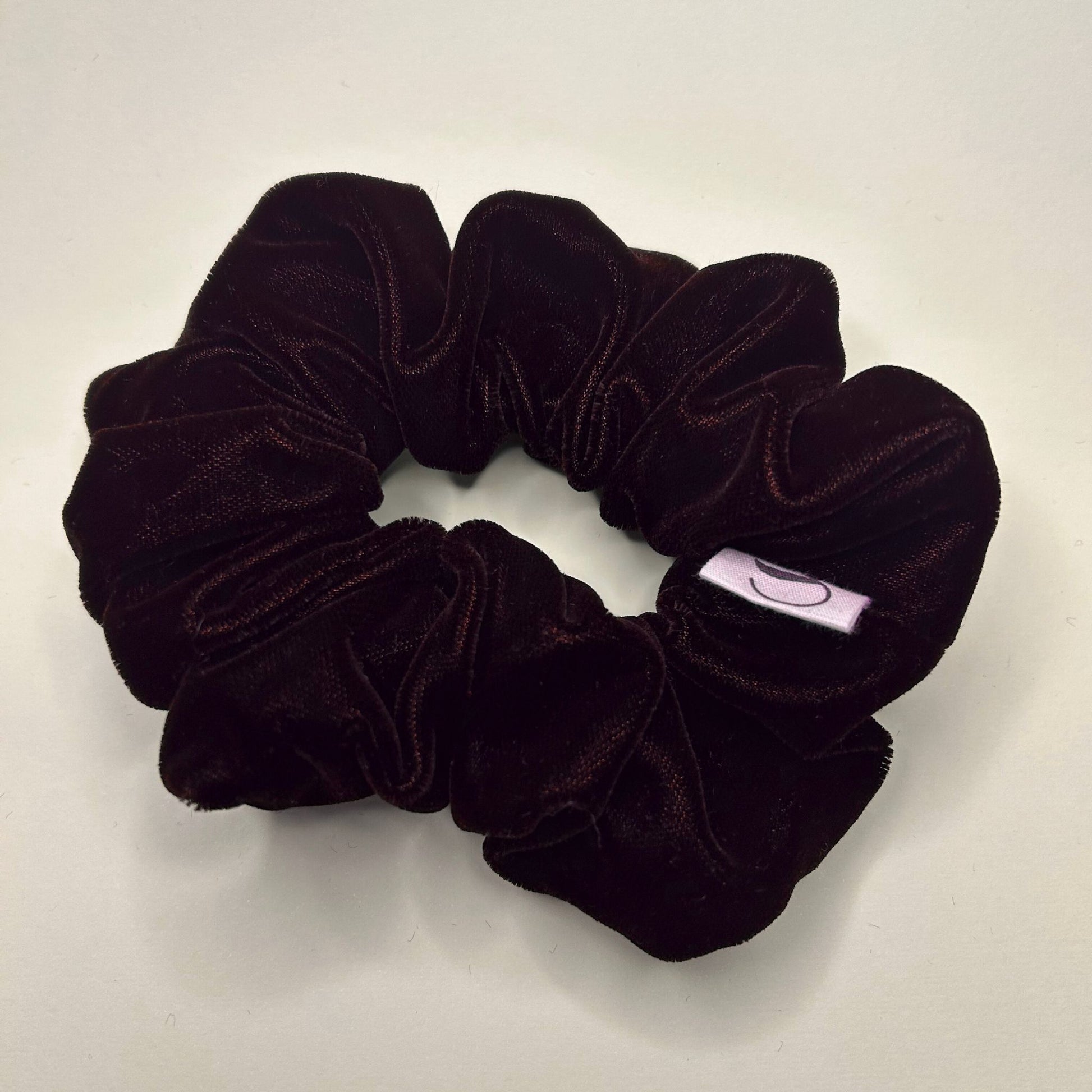 Scrunchies Velluto Bordeaux Scuro