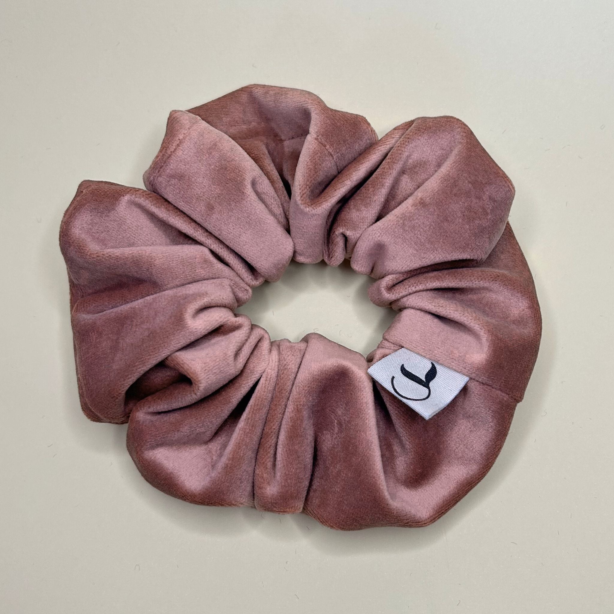 Scrunchies Velluto Rosa Antico